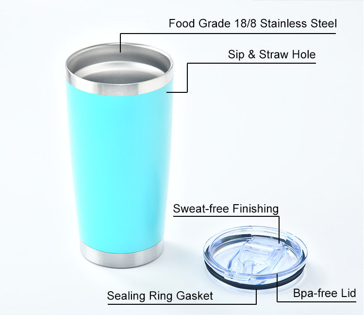 20 Oz Swigware Hot/Cold Tumbler Keeps Drink Cold or Hot Stainless Steel