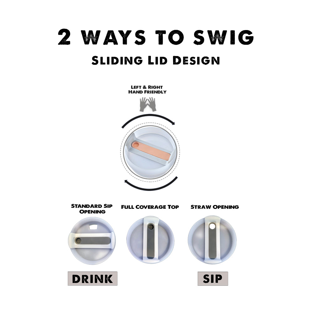 40oz Splash Resistant Reusable Tumbler Lid Stanley Lid Replacement and –  SWIGWARE LLC