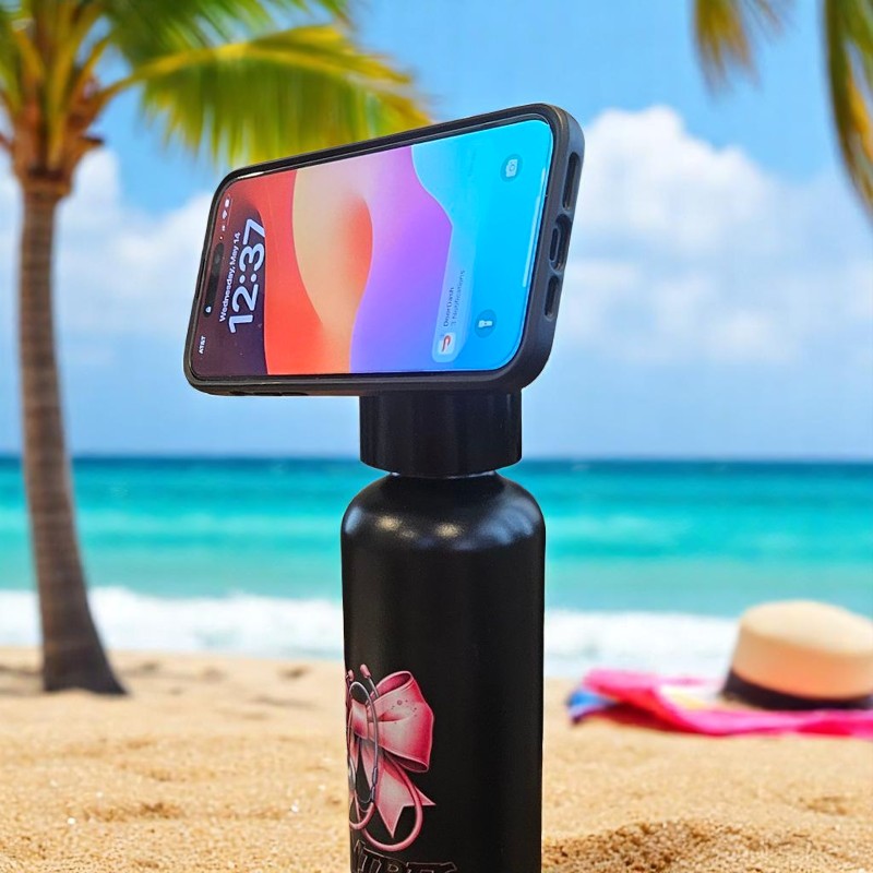 RN Vibes 2024 24oz 750ml Multifunction Portable Water Bottle Magnet Top Magnetic Lid Water Bottle Phone Holder