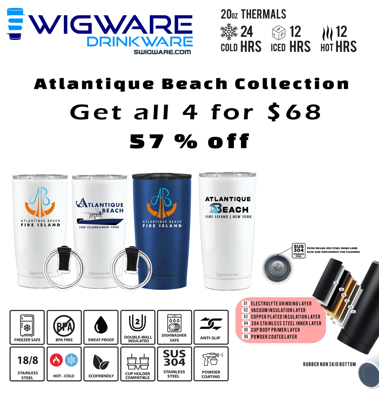 ATLANTIQUE COMPLETE Collection 57 % OFF