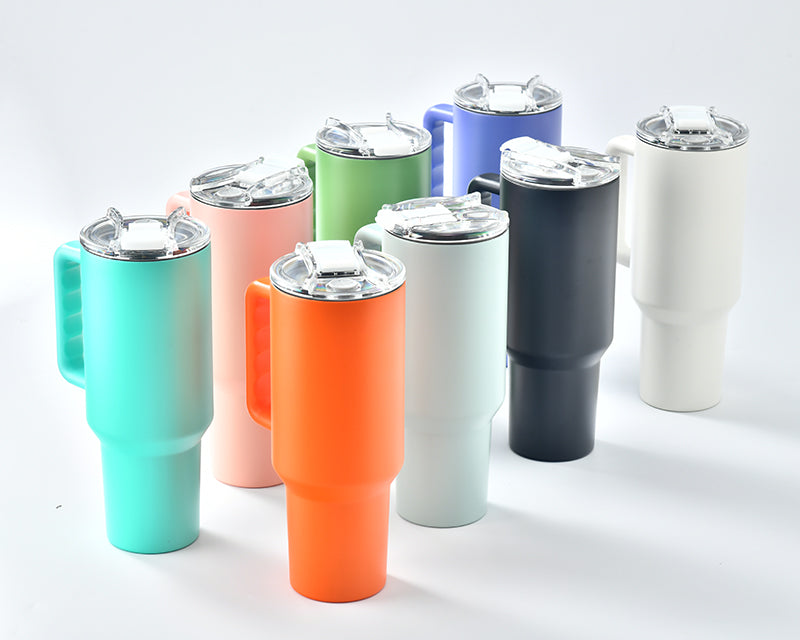 40 oz Tumbler Replacement Lids Clear Plastic Splash Resistant compatible with Stanley Adventure Quencher Travel Tumbler