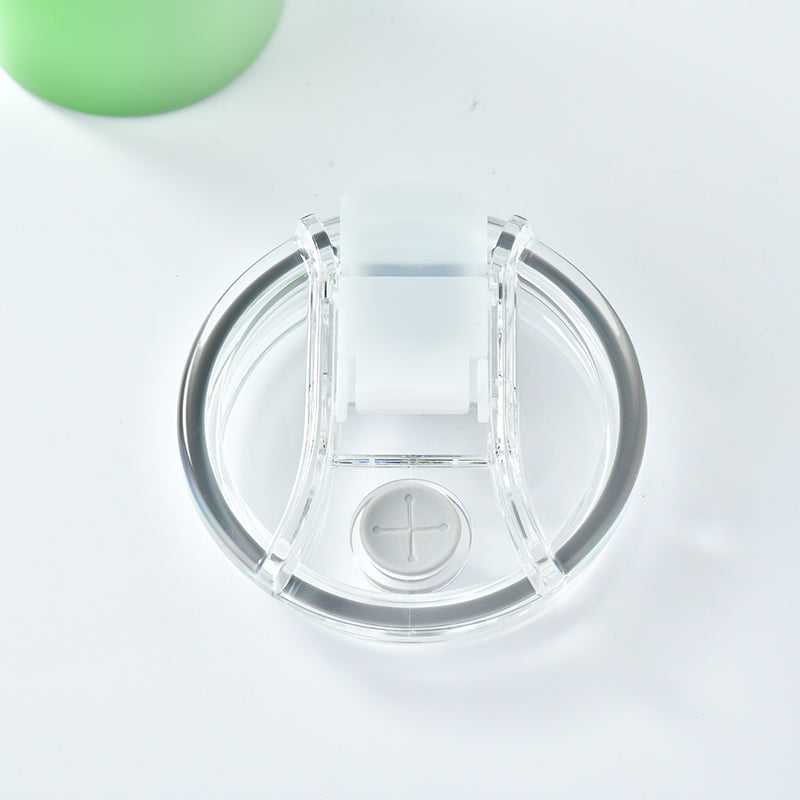 40 oz Tumbler Replacement Lids Clear Plastic Splash Resistant compatible with Stanley Adventure Quencher Travel Tumbler