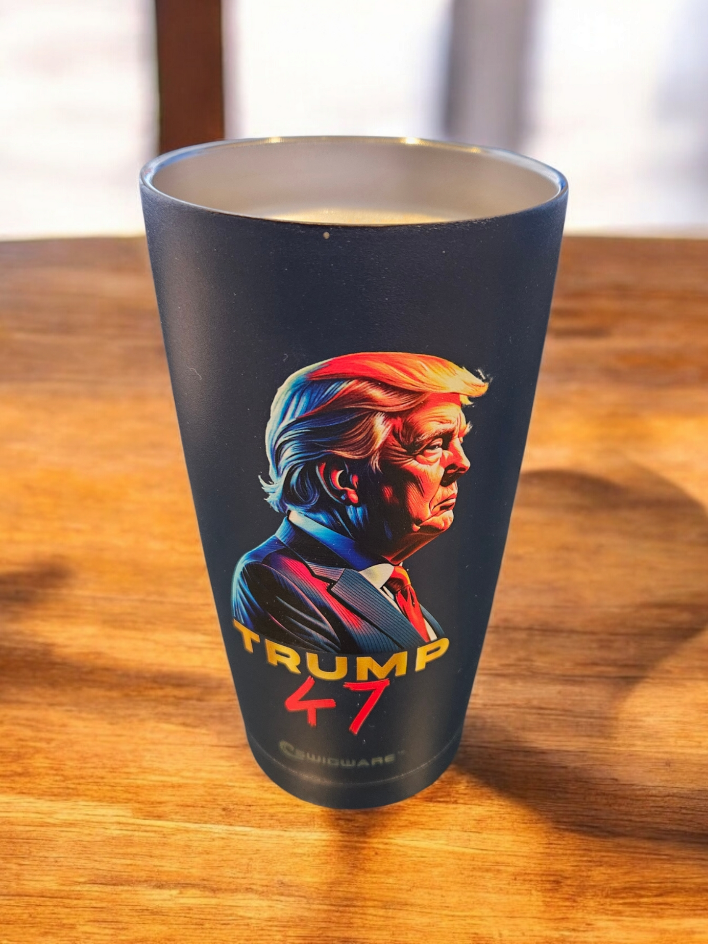 President Trump 47th President Side View 20 oz Stainless Steel Tumbler