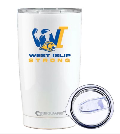 NO SHIP ONLY  West Islip Strong 20 oz Stainless Steel Tumbler