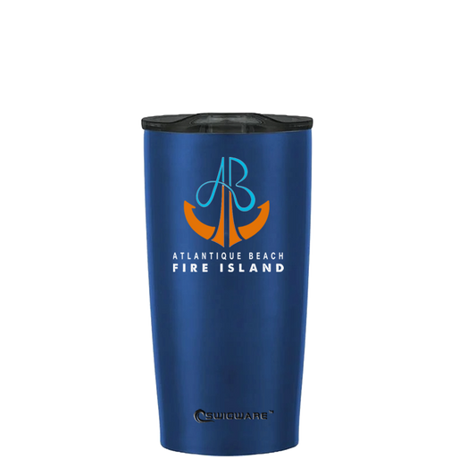 Atlantique Beach Fire Island Anchor 20 oz Stainless Steel Tumbler Blue