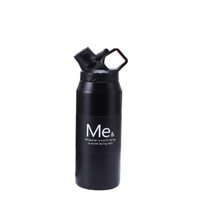 950 ml Large Capacity Stainless Steel Vacuum Cup, Portable Handle, Sports Water Bottle