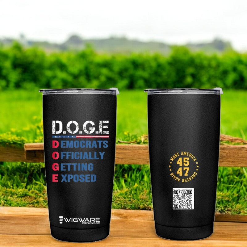 DOGE Department of Govenment Efficiency Trump Musk  20 oz Stainless Steel Tumbler