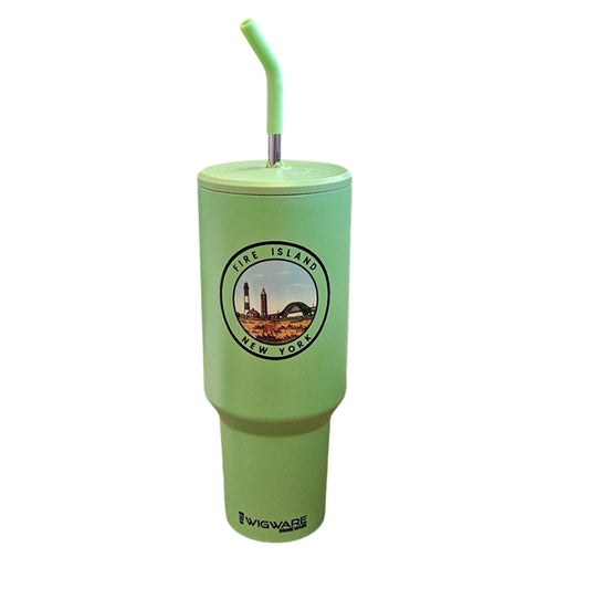 40 oz Tumbler Fire Island Bridge Lighthouse Water Tower Staineless Steel 3rd Gen
