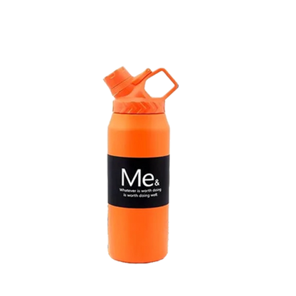 950 ml Large Capacity Stainless Steel Vacuum Cup, Portable Handle, Sports Water Bottle