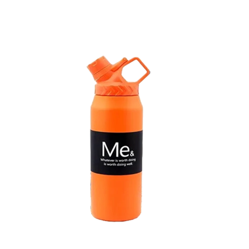 950 ml Large Capacity Stainless Steel Vacuum Cup, Portable Handle, Sports Water Bottle