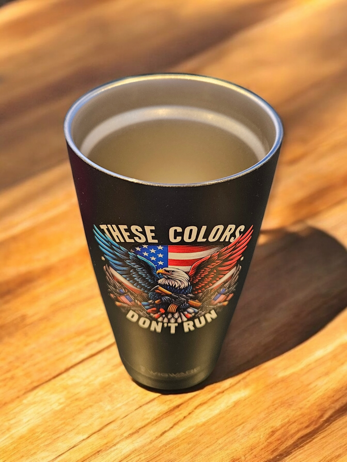 Patriotic These Colors Don't Run 20 oz Stainless Steel Tumbler Black