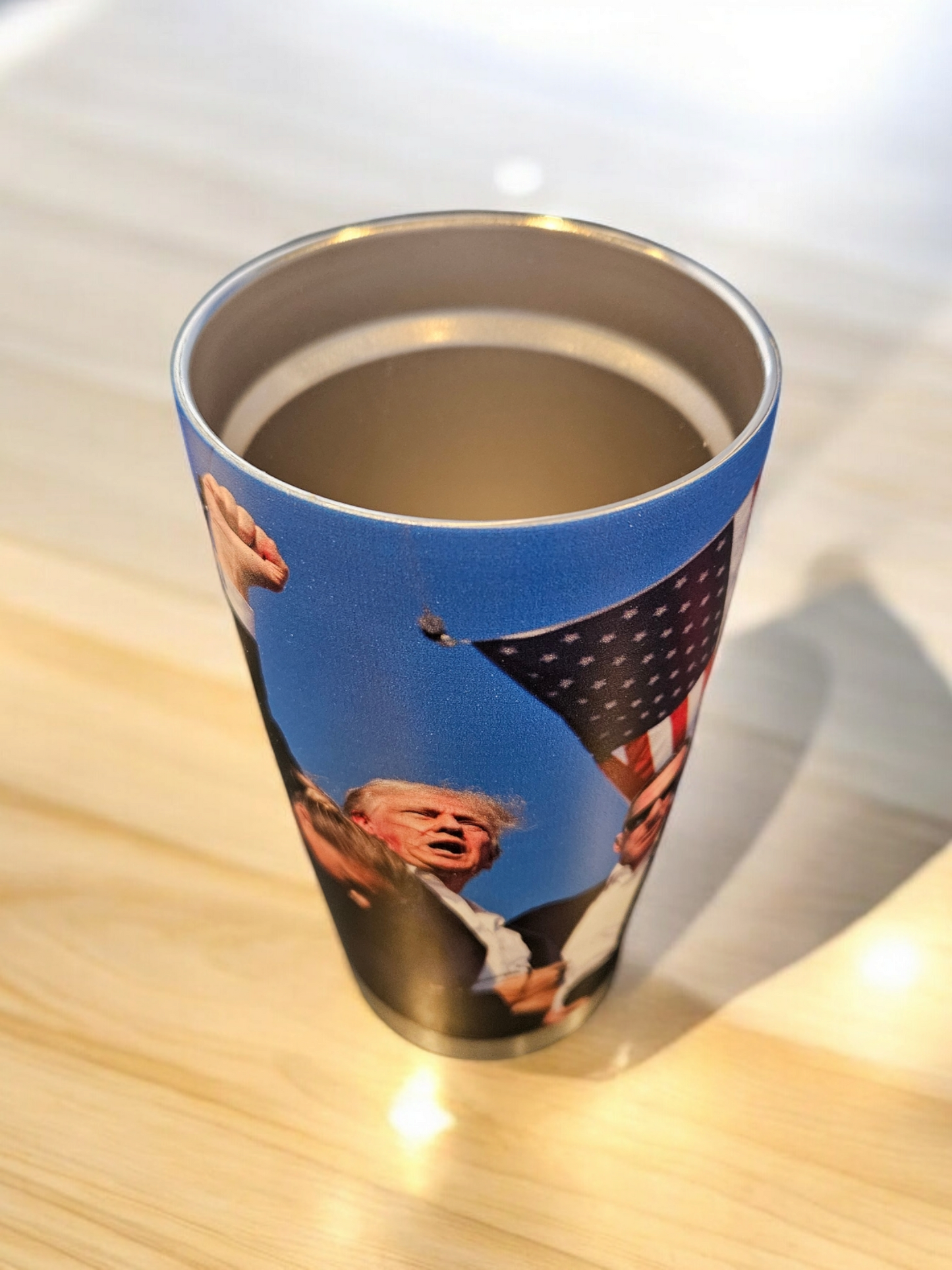 DONALD J TRUMP Assassination Attempt 20 oz Stainelss Steel Tumbler