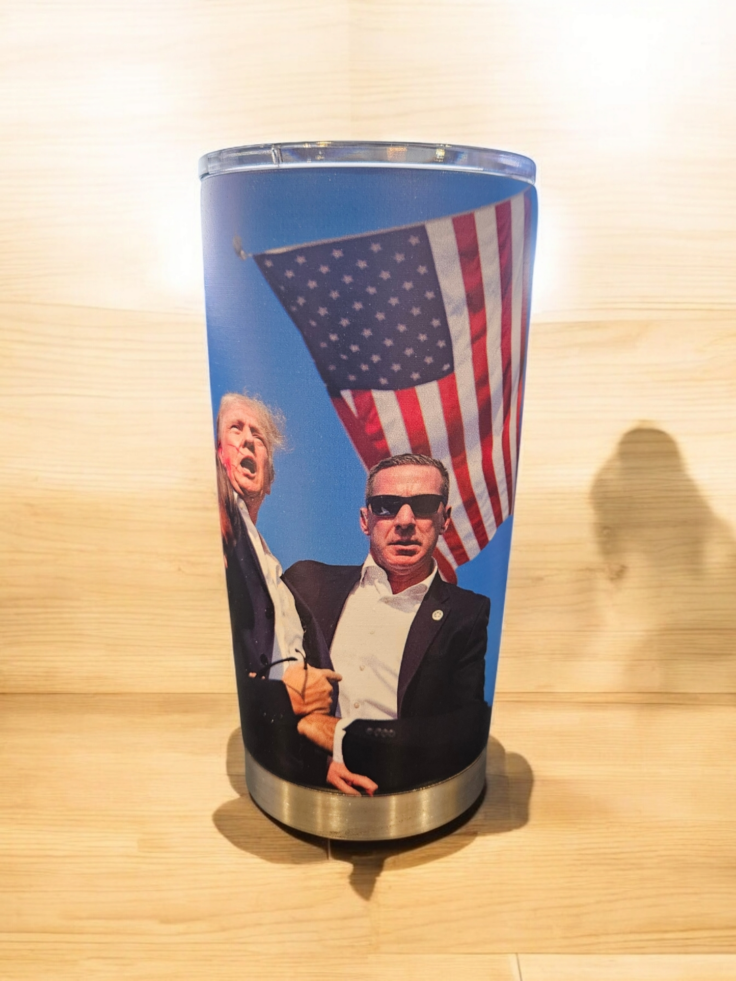 DONALD J TRUMP Assassination Attempt 20 oz Stainelss Steel Tumbler