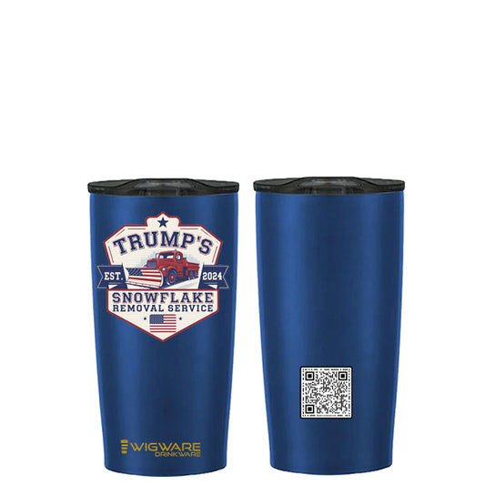 Trumps Snowflake Removal Service 20 oz Tumbler White Stainless Steel