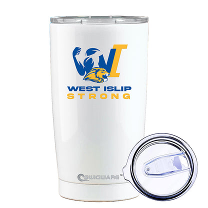 West Islip Strong 20 oz Stainless Steel Tumbler Vacuum Insulated