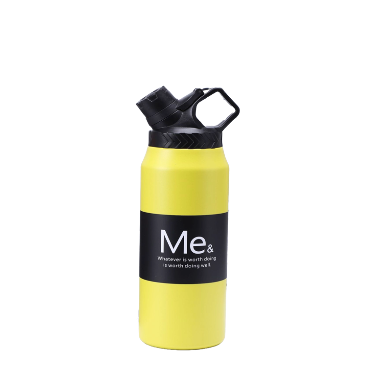 950 ml Large Capacity Stainless Steel Vacuum Cup, Portable Handle, Sports Water Bottle