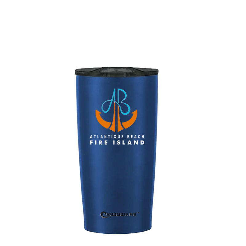 Atlantique Beach Fire Island Anchor 20 oz Stainless Steel Tumbler Blue