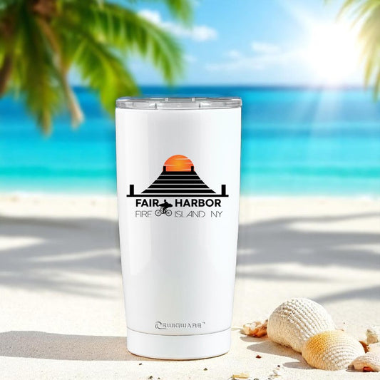 Fair Harbor Fire Island Sunset 20 oz Stainless Steel Tumbler