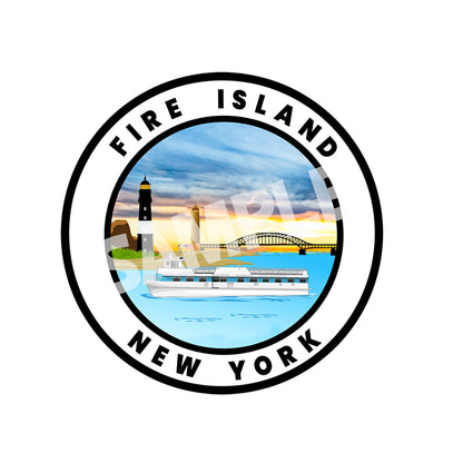 Fire Island Lighthouse Bridge 16 oz Double Walled Stainless Steel Beer Pint with Bottle Opener Built in Blue