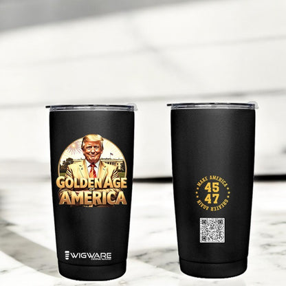 Golden Age of America President Donald Trump 20 oz Stainless Steel Tumbler