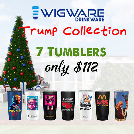 Donald Trump Entire Collection 47the President 20 oz Stainless Steel Tumblers Includes 7 Tumblers