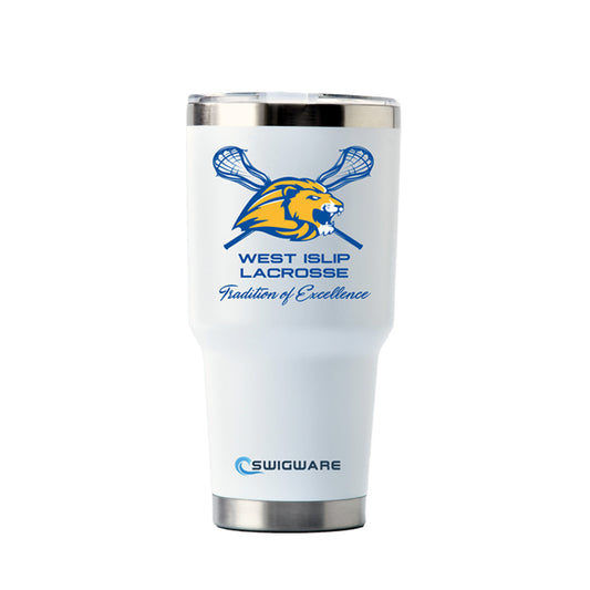 30 oz Tumbler Spill Proof Tumbler Special West Islip Lacrosse Fundraiser Stainless Steel