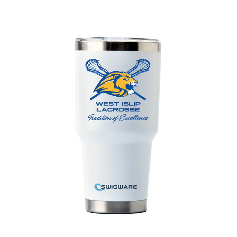 West Islip Lacrosse 30 oz Stainless Steel Tumbler